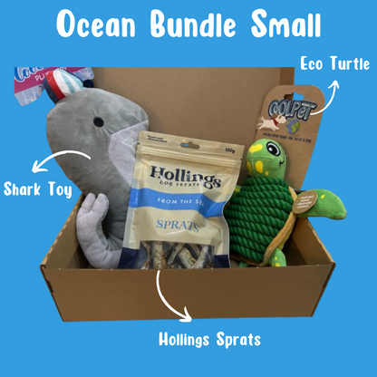 Ocean Dog Toy and Treat Bundle