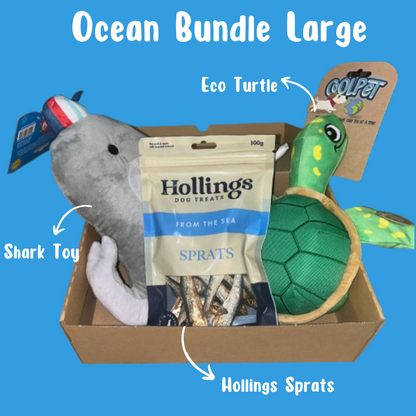 Ocean Dog Toy and Treat Bundle