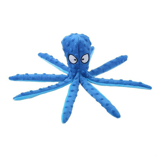 Blue Octopus Plush Dog Toy (Medium/Large)