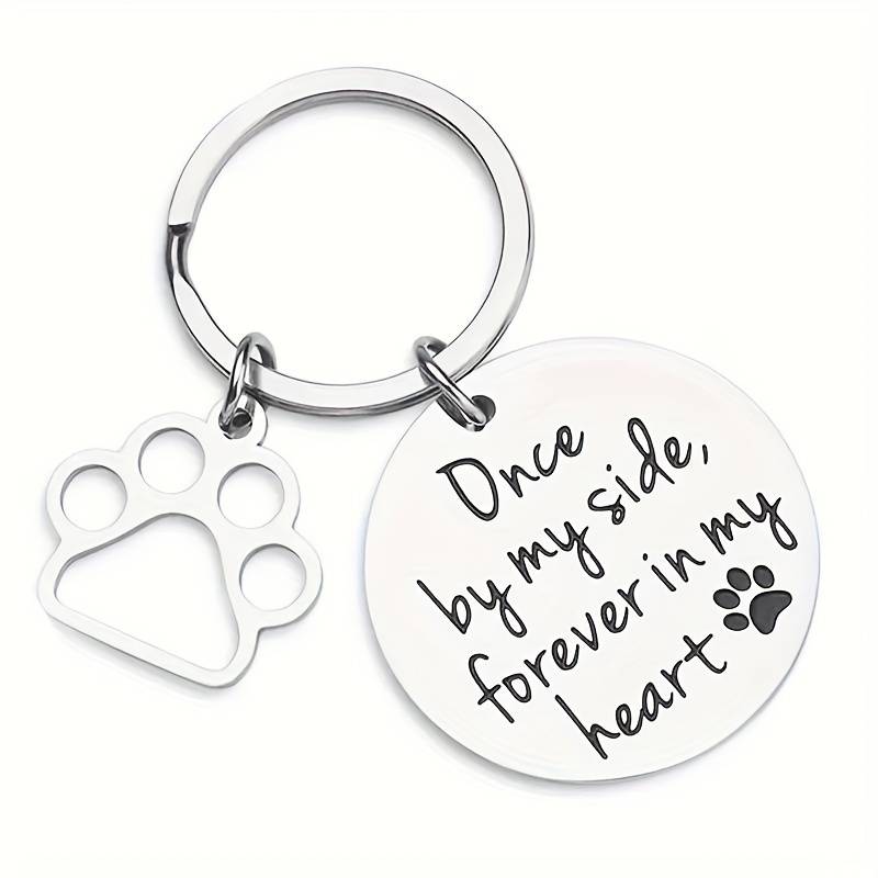 Dog Memorial Keyring - Once By My Side, Forever In My Heart